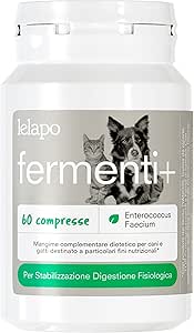 Fermenti+ 60cps - probiotici naturali per cani, ripristina flora batterica e supporta l’intestino